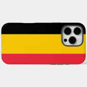 Apple iPhone 16 Pro Max Hülle, belgische Flagge Case-Mate iPhone Hülle (Rückseite (Horizontal))