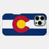 Apple iPhone 16 Pro Max Hülle, Colorado-Flagge Hülle (Rückseite (Horizontal))