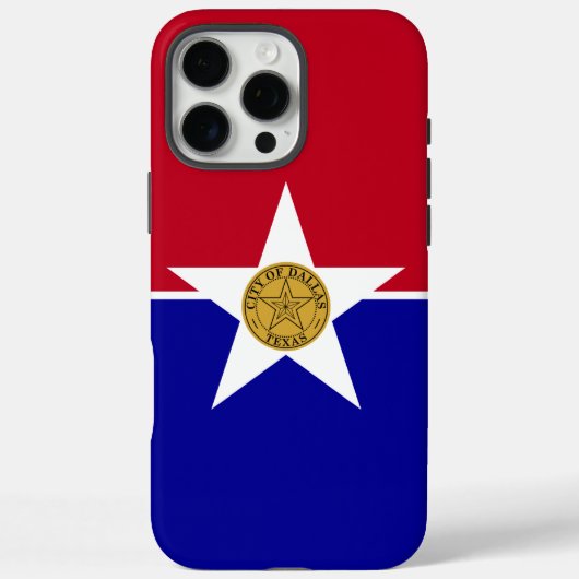 Apple iPhone 16 Pro Max Hülle, Dallas-Flagge Case-Mate iPhone Hülle (Rückseite)