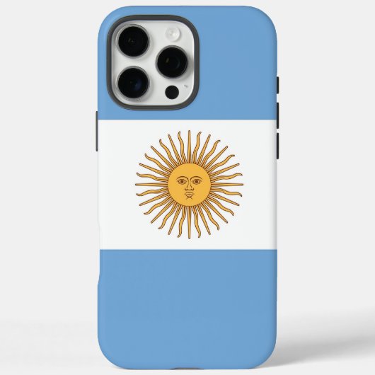 Apple iPhone 16 Pro Max Hülle, Flagge Argentiniens Case-Mate iPhone Hülle (Rückseite)