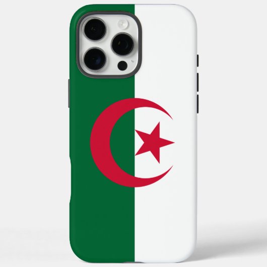 Apple iPhone 16 Pro Max Hülle, Flagge von Algerien Case-Mate iPhone Hülle (Rückseite)