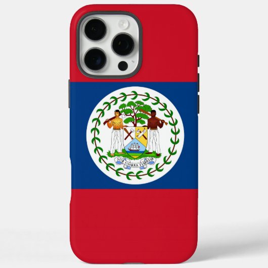 Apple iPhone 16 Pro Max Hülle, Flagge von Belize Case-Mate iPhone Hülle (Rückseite)