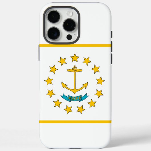 Apple iPhone 16 Pro Max Hülle, Flagge von Rhode Is Case-Mate iPhone Hülle (Rückseite)