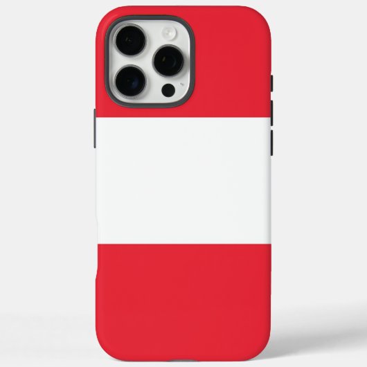 Apple iPhone 16 Pro Max Hülle, Österreich-Flagge Case-Mate iPhone Hülle (Rückseite)