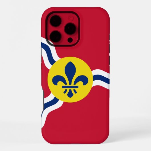 Apple iPhone 16 Pro Max Hülle, St. Louis Flagge Hülle (Rückseite)