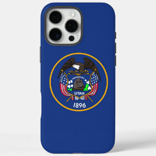 Apple iPhone 16 Pro Max, Utah State alte Flagge Max Hülle