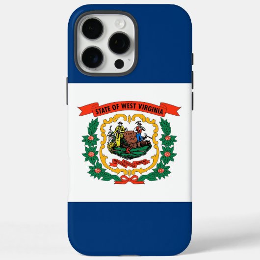 Apple iPhone 16 Pro Max, West Virginia flag Case-Mate iPhone Hülle (Rückseite)