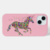 Apple iPhone Case Farbenfrohe Fantasie Einhorn (Rückseite (Horizontal))