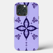 Apple iPhone case with flower design (Rückseite)