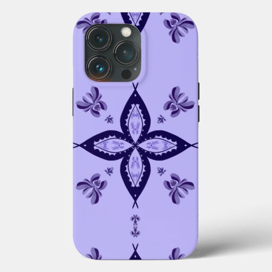 Apple iPhone case with flower design (Rückseite)