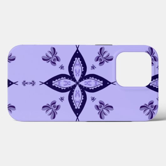 Apple iPhone case with flower design (Rückseite (Horizontal))