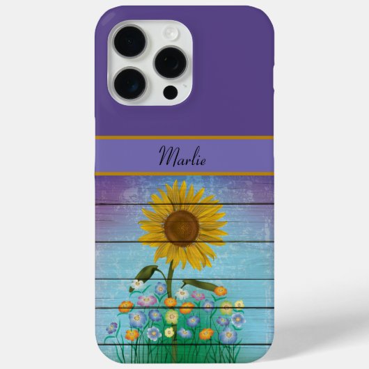Apple iPhone Pro Max Sonnenblume Case-Mate iPhone Hülle (Rückseite)