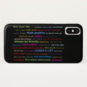 Apple iPhone X Fall Phone Case Auflösungen Quotes (Rückseite (Horizontal))