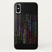 Apple iPhone X Fall Phone Case Auflösungen Quotes (Rückseite)
