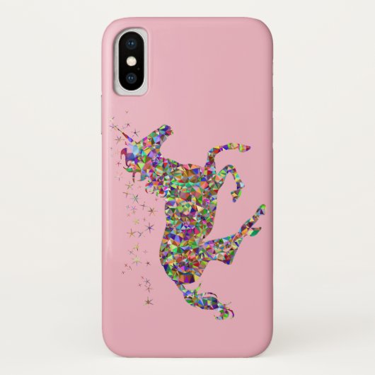 Apple iPhone X Phone Case Farbenfrohe Fantasie Ein (Rückseite)