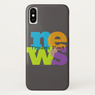 Apple iPhone X Phone Case Farbenfrohe Nachrichten