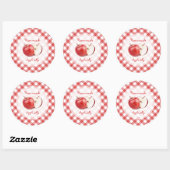 Apple Jam Jelly oder Applesauce-Aufkleber Runder Aufkleber (Blatt)