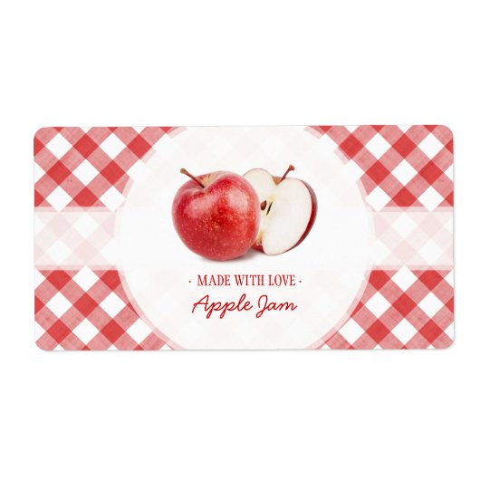 Apple Jam Jelly oder Applesauce-Etiketten (Vorne)