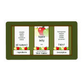 Apple Jelly Canning Jar Label (Vorne)