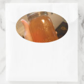 Apple Jelly Canning Jar Ovaler Aufkleber (Tasche)