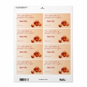 Apple Jelly Canning Labels (Vorne)