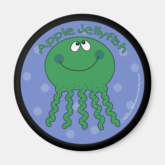 Apple Jellyfish Magnet (Vorne)