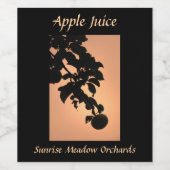 Apple Juice-Etikett Weinetikett (Einzelnes Label)