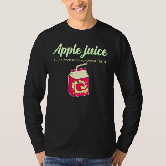Apple Juice Happiness Fruchtsaft T-Shirt (Vorderseite)