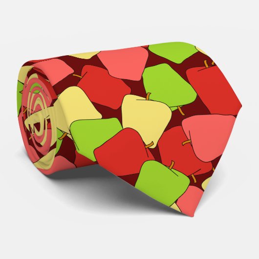 Apple Jumble Muster Krawatte (Gerollt)