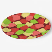 Apple Jumble Muster Pappteller (Schrägansicht)