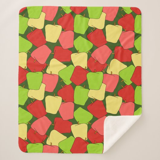Apple Jumble Muster Sherpadecke (Vorderseite)