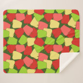 Apple Jumble Muster Sherpadecke (Vorderseite (Horizontal))