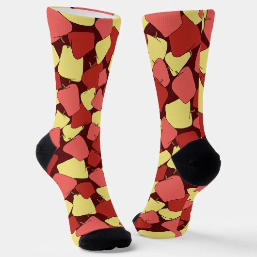 Apple Jumble Muster Socken (Gewinkelt)