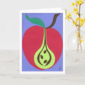 Apple Karte (Gelbe Blume)