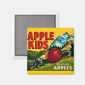 Apple Kids Magnet (Vorderseite/Rückseite)