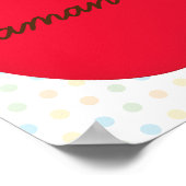 Apple Kinderzimmer Poster mit Namen (Ecke)