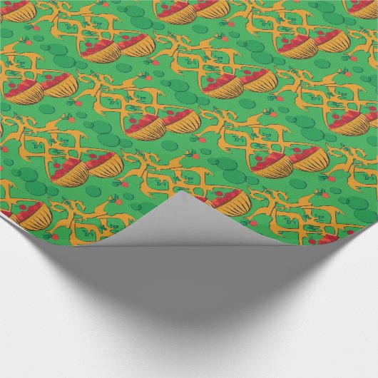 Apple-Körbe II Geschenkpapier (Ecke)