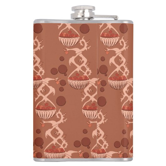 Apple-Körbe III Flachmann (Rückseite)