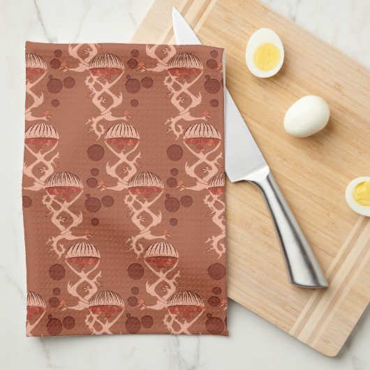 Apple-Körbe III Küchentuch (Viertel Falte)