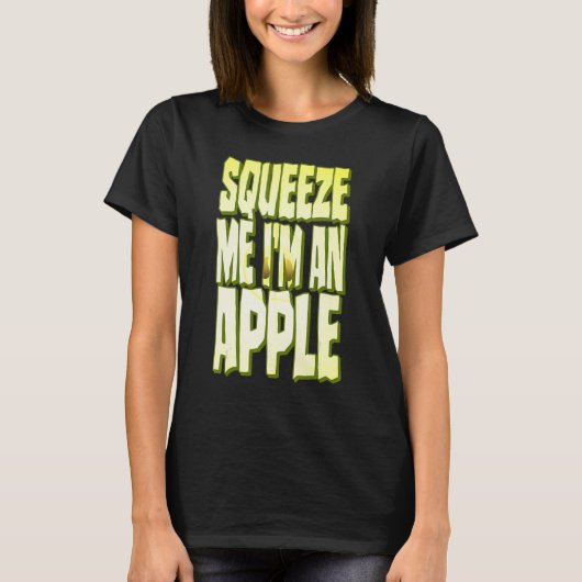 Apple Kostüm Halloween Fresh Fruit Slice Squeeze T-Shirt (Vorderseite)