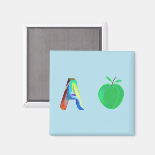 Apple-Kühlschrankmagnet Magnet (Vorderseite/Rückseite)