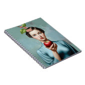 Apple Lady Portrait It's A Beautiful Life Notebook Notizblock (Rechte Seite)