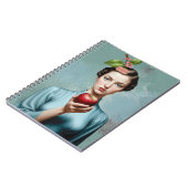 Apple Lady Portrait It's A Beautiful Life Notebook Notizblock (Linke Seite)