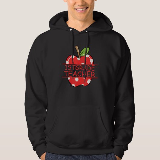 Apple Lehrer der ersten Klasse Leben Hoodie (Vorderseite)