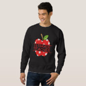 Apple Lehrer der ersten Klasse Leben Sweatshirt (Vorne ganz)