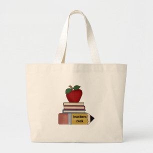 Apple-Lehrer-Felsen-T-Shirts und Geschenke Jumbo Stoffbeutel