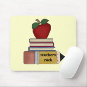 Apple-Lehrer-Felsen-T-Shirts und Geschenke Mousepad (Mit Mouse)