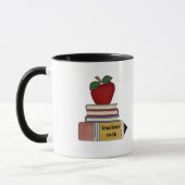 Apple-Lehrer-Felsen-T-Shirts und Geschenke Tasse (Links)