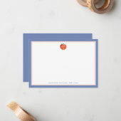 Apple Lehrer | Flache Mitteilungskarte (Vorderseite/Rückseite Beispiel)