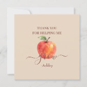 Apple-Lehrer für Wasserfarbe - Danke, Karten (Vorderseite)